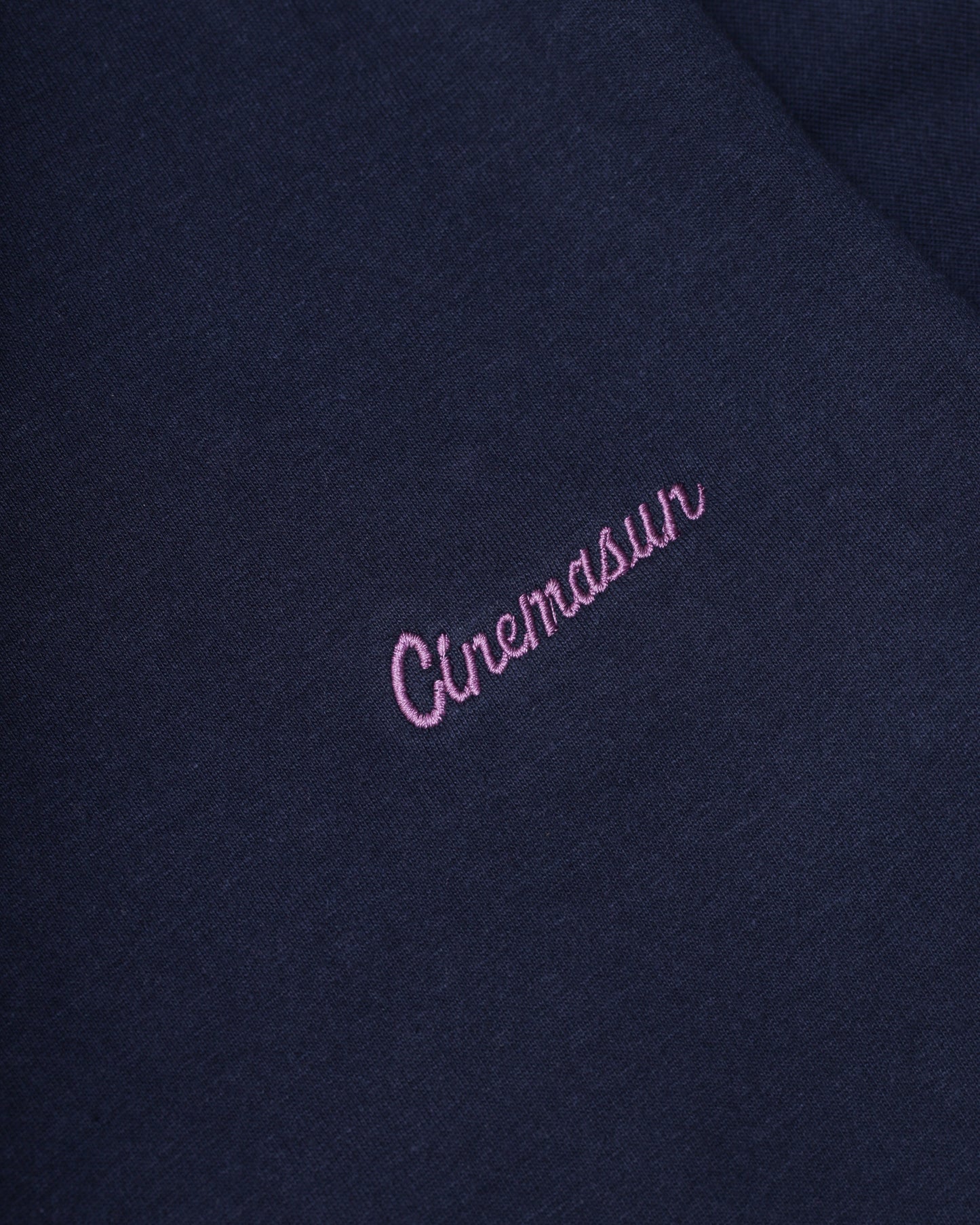 Script Logo Heavy Cotton Tee - Midnight Navy
