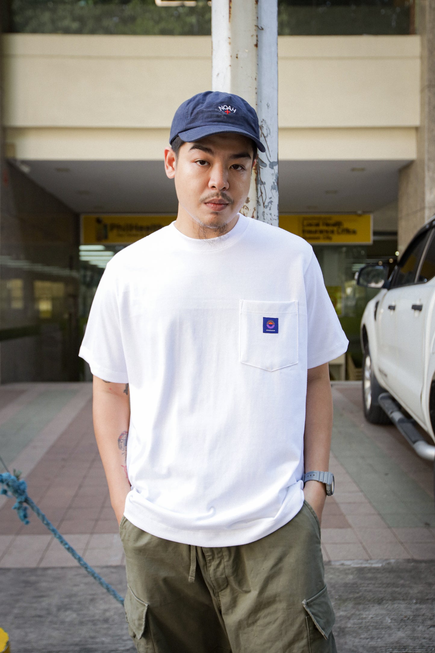 Pocket Heavy Jersey Tee - White