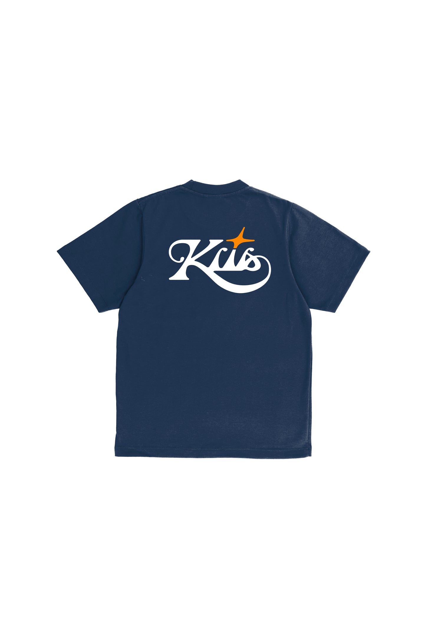 Kits Logo Suede Tee - Navy