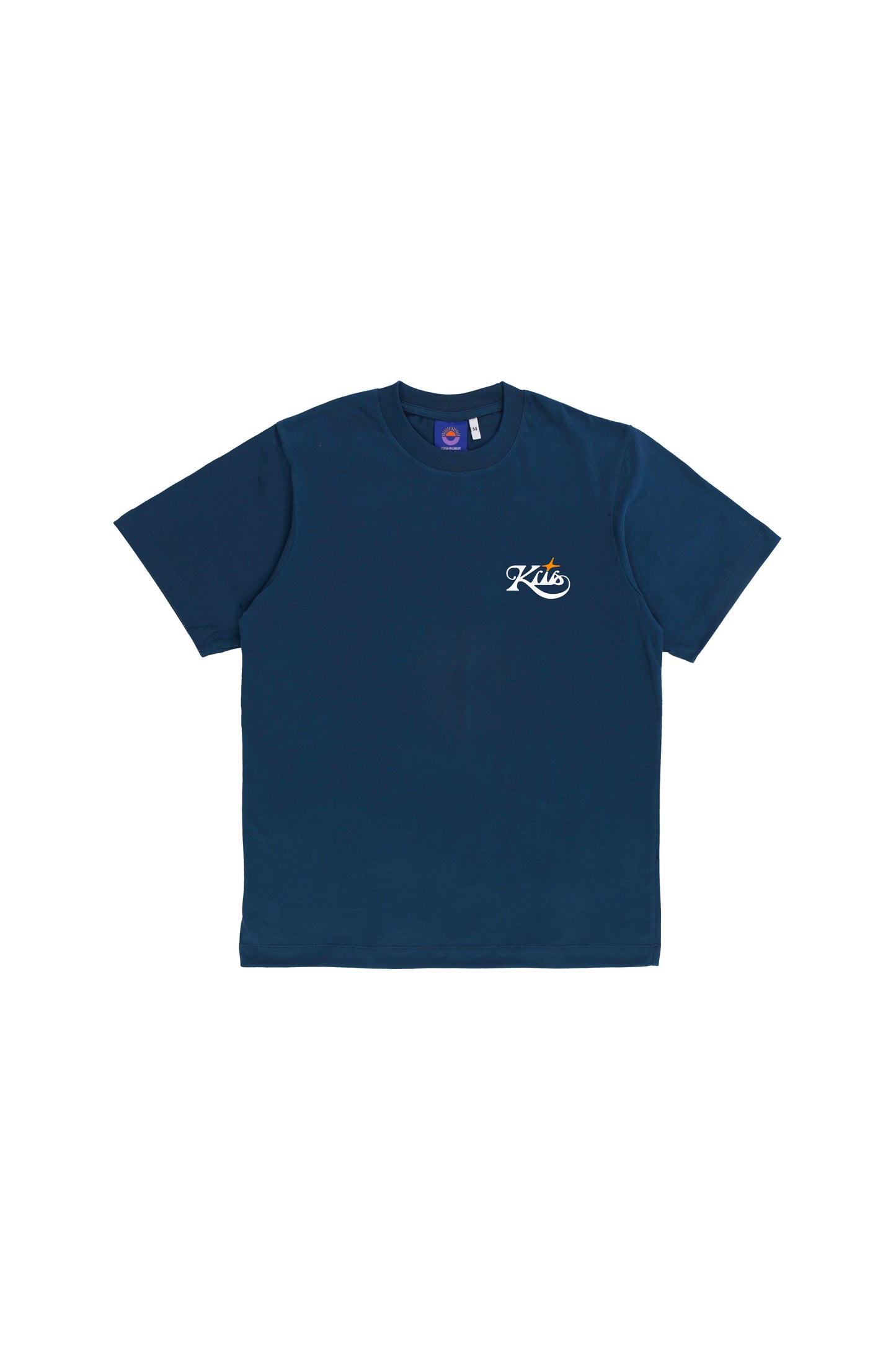 Kits Logo Suede Tee - Navy