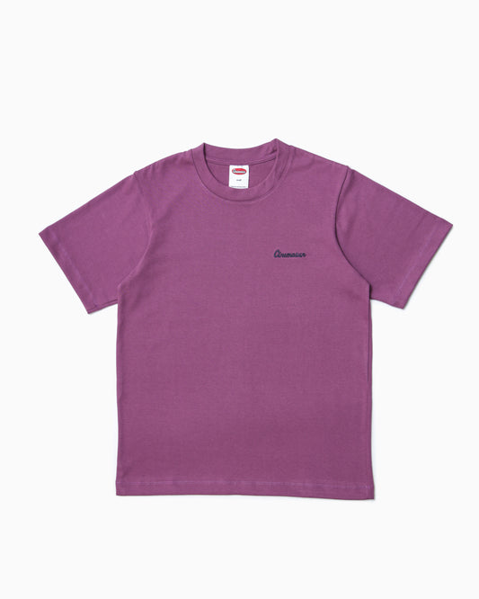 Script Logo Heavy Cotton Tee - Hyacinth
