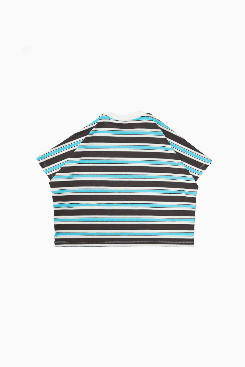 Cotton Stripes Baby Presko - Sky