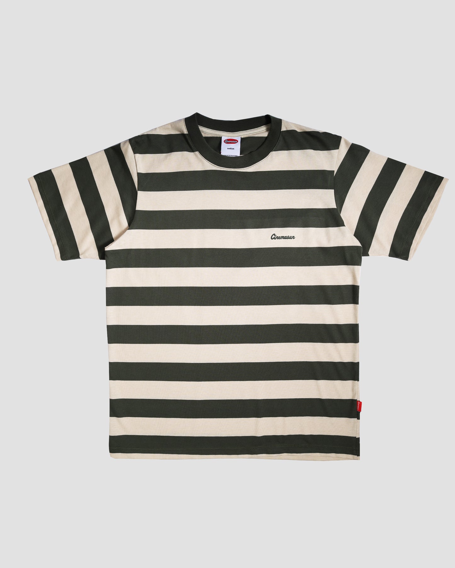 Wide Lines Cotton Stripes Tee - Ivy & Oat