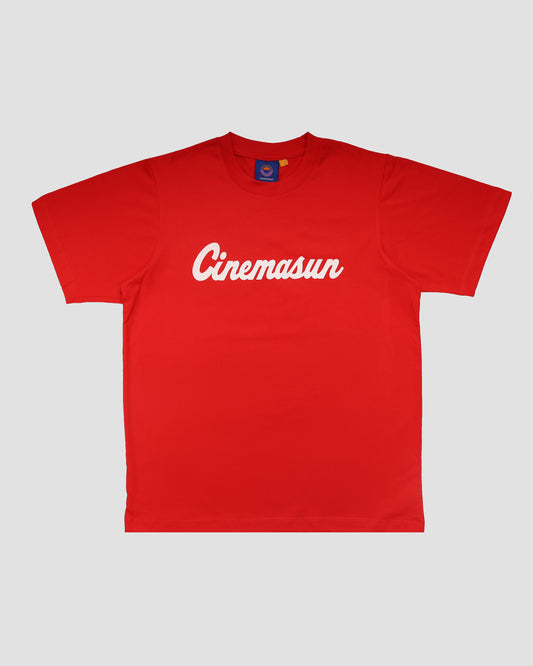 Script Logo Cotton Tee - Scarlet Red