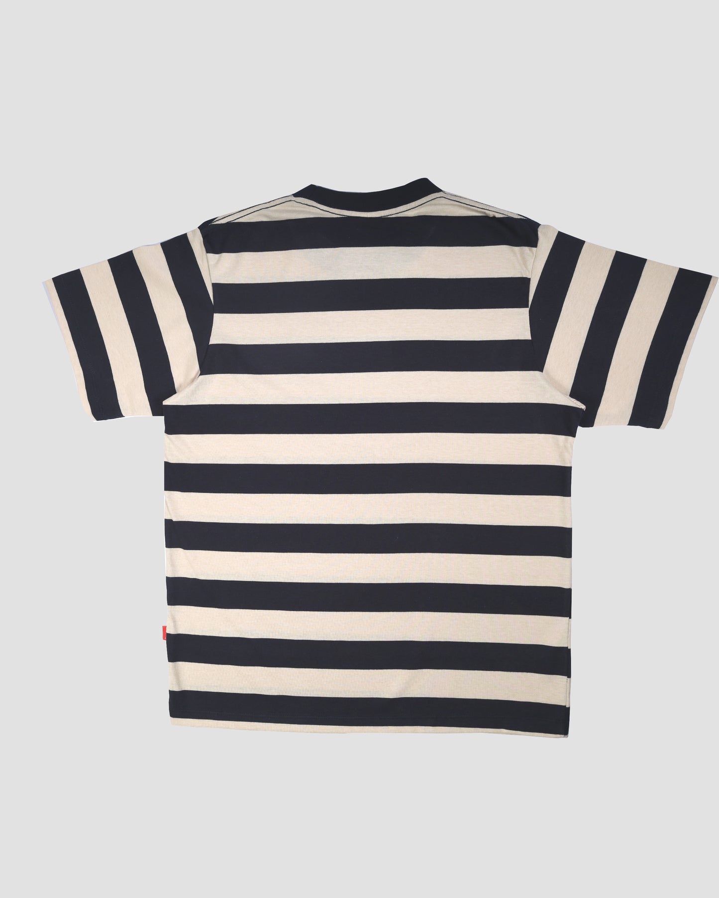 Navy & Oat Wide Stripes T-Shirt