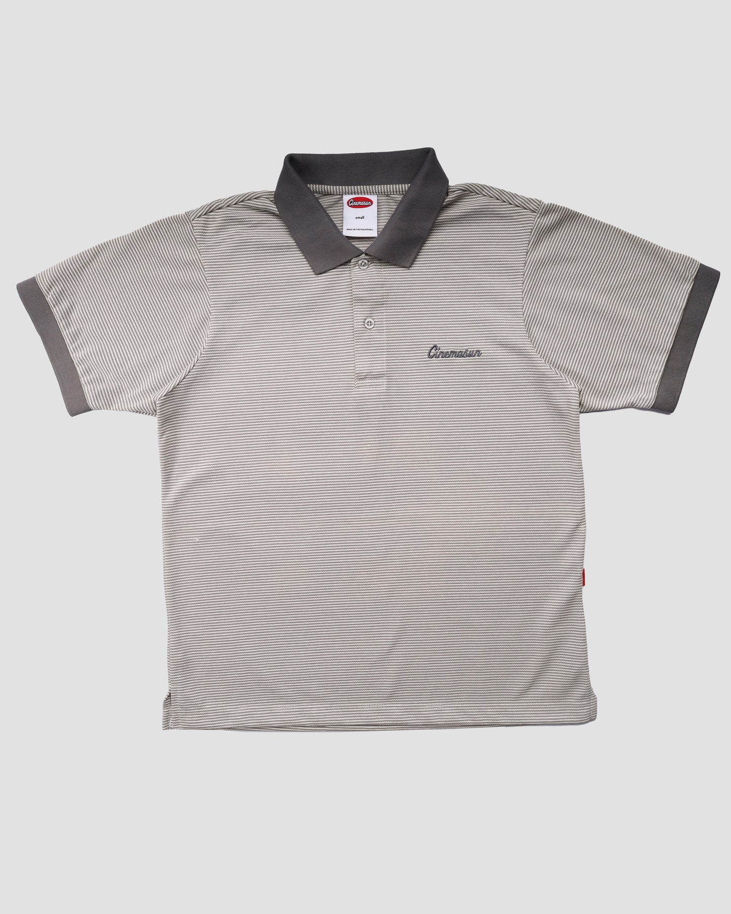 Script Polo Shirt - Ash
