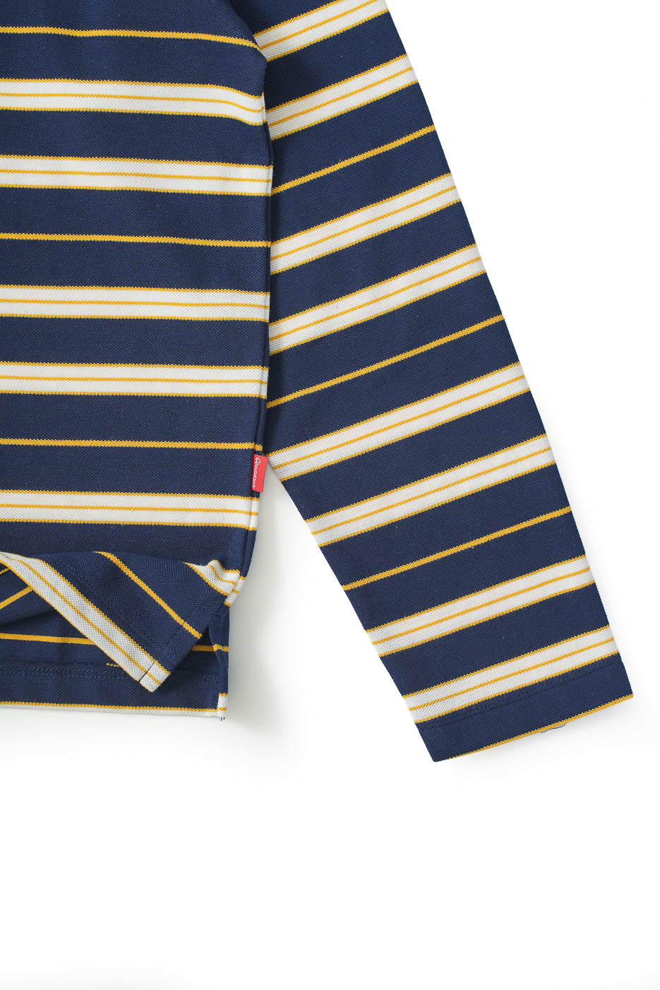 Script Logo Long Sleeves Polo - Royal Blue