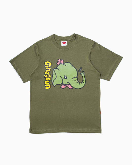 Owen Graphic Cotton Tee - Olive
