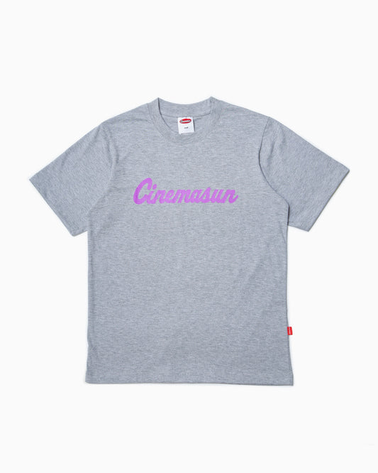 Script Graphic Cotton Tee - Heather