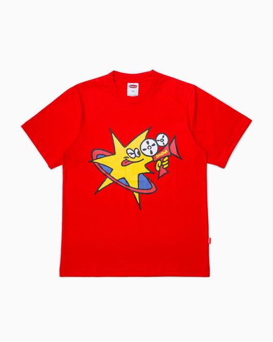 Director Graphic Cotton Tee - Scarlet