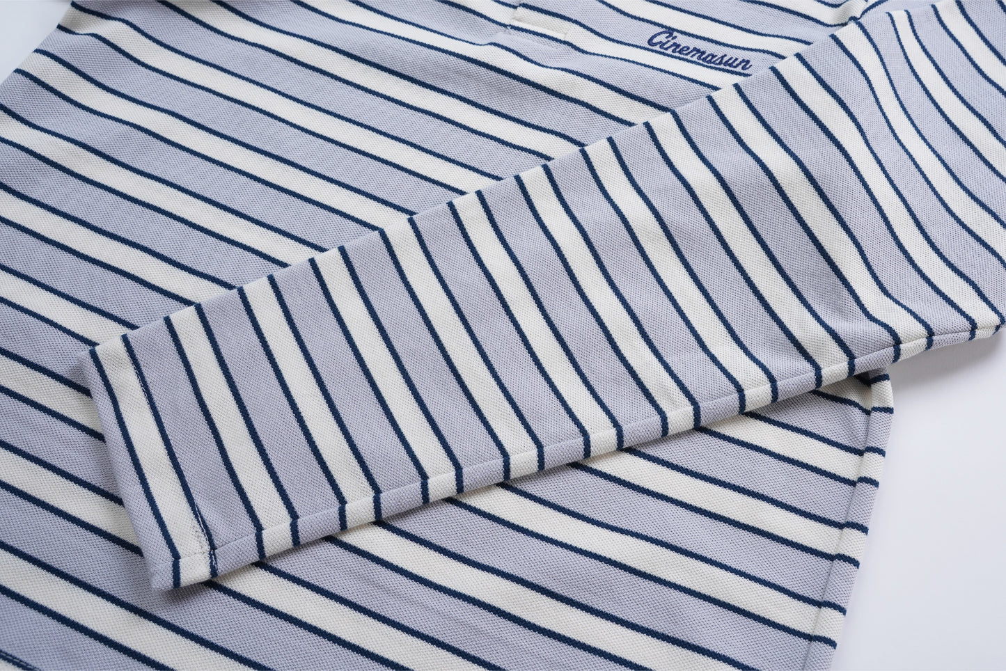 Script Logo Long Sleeves Polo - Grey