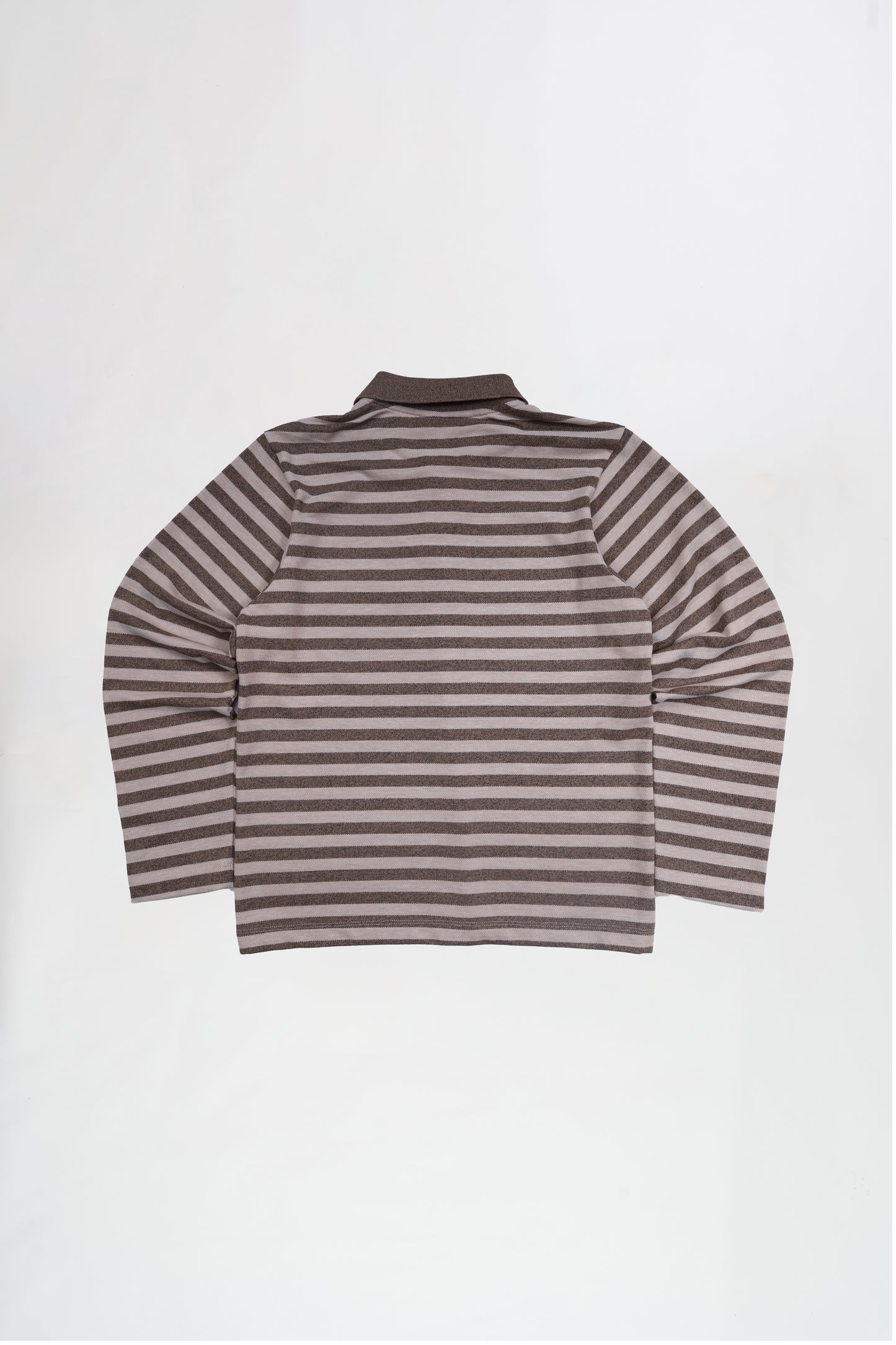 Script Logo Long Sleeves Polo - Brown