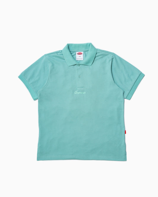 Script Icon Pique Polo Shirt - Sea Foam