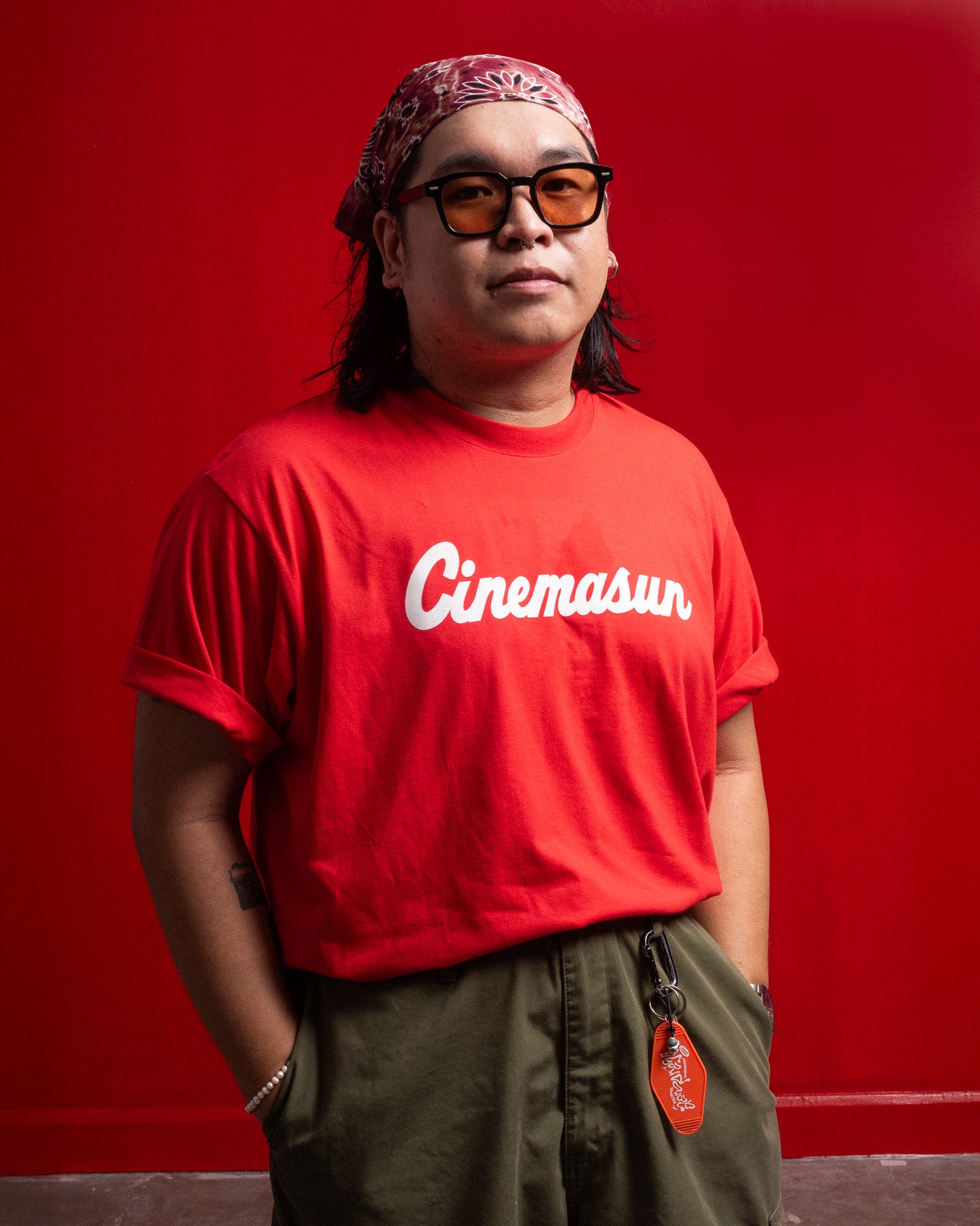 Script Logo Cotton Tee - Scarlet Red