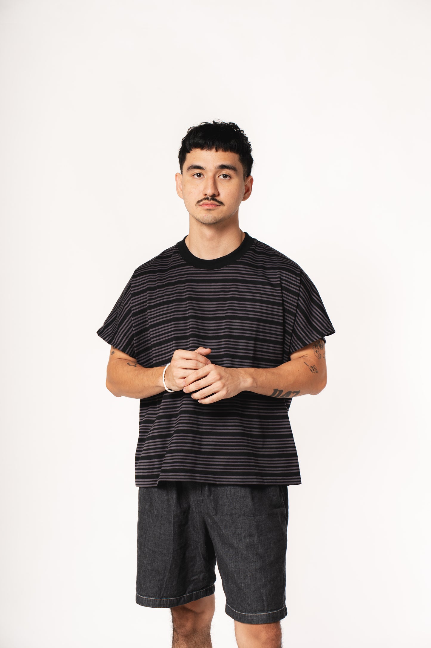 Cotton Stripes Metro Presko - Black