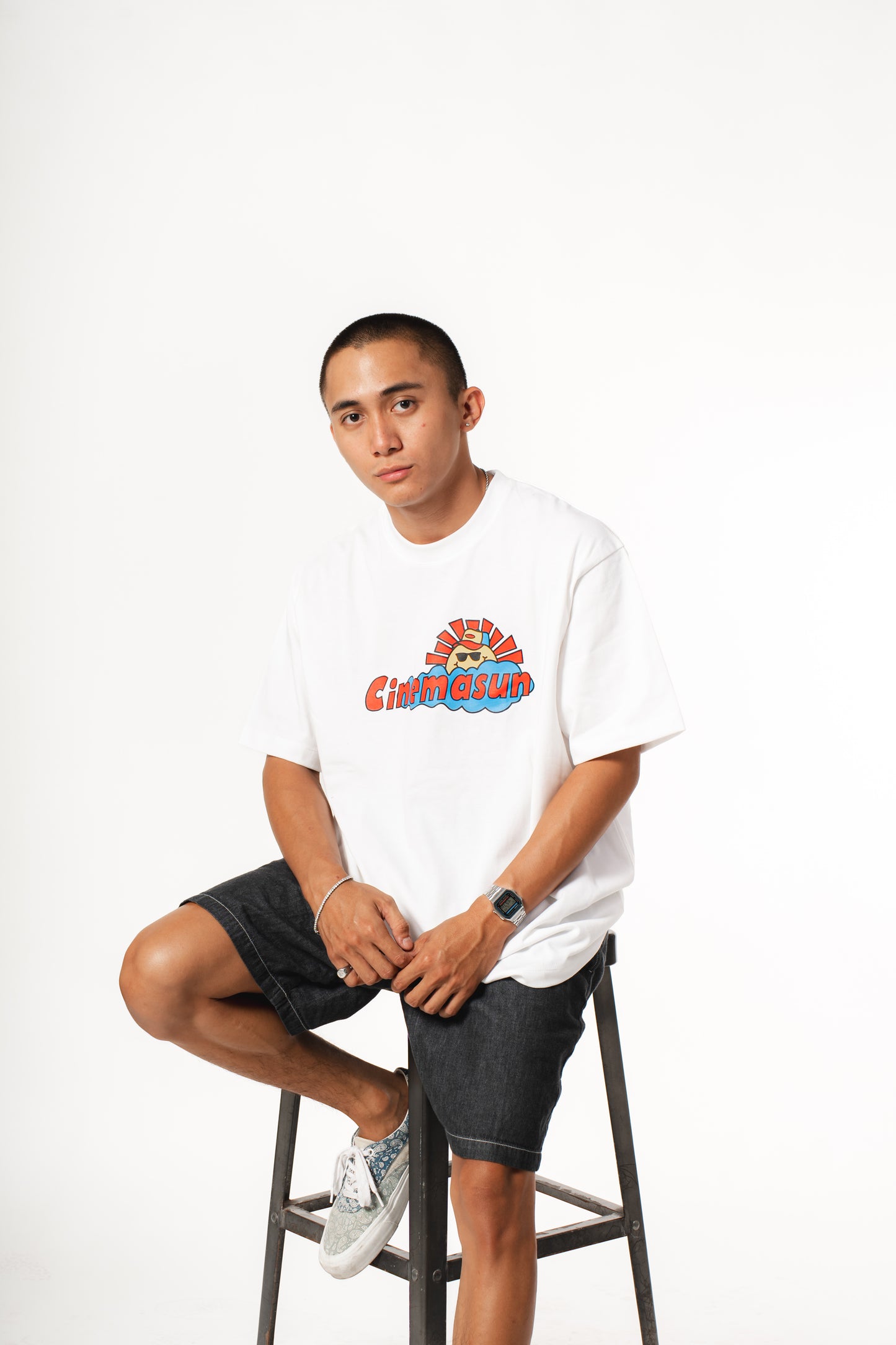 Retro TV Heavy Jersey Tee - White