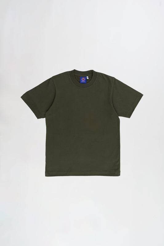 S/S Olive Suede T-Shirt