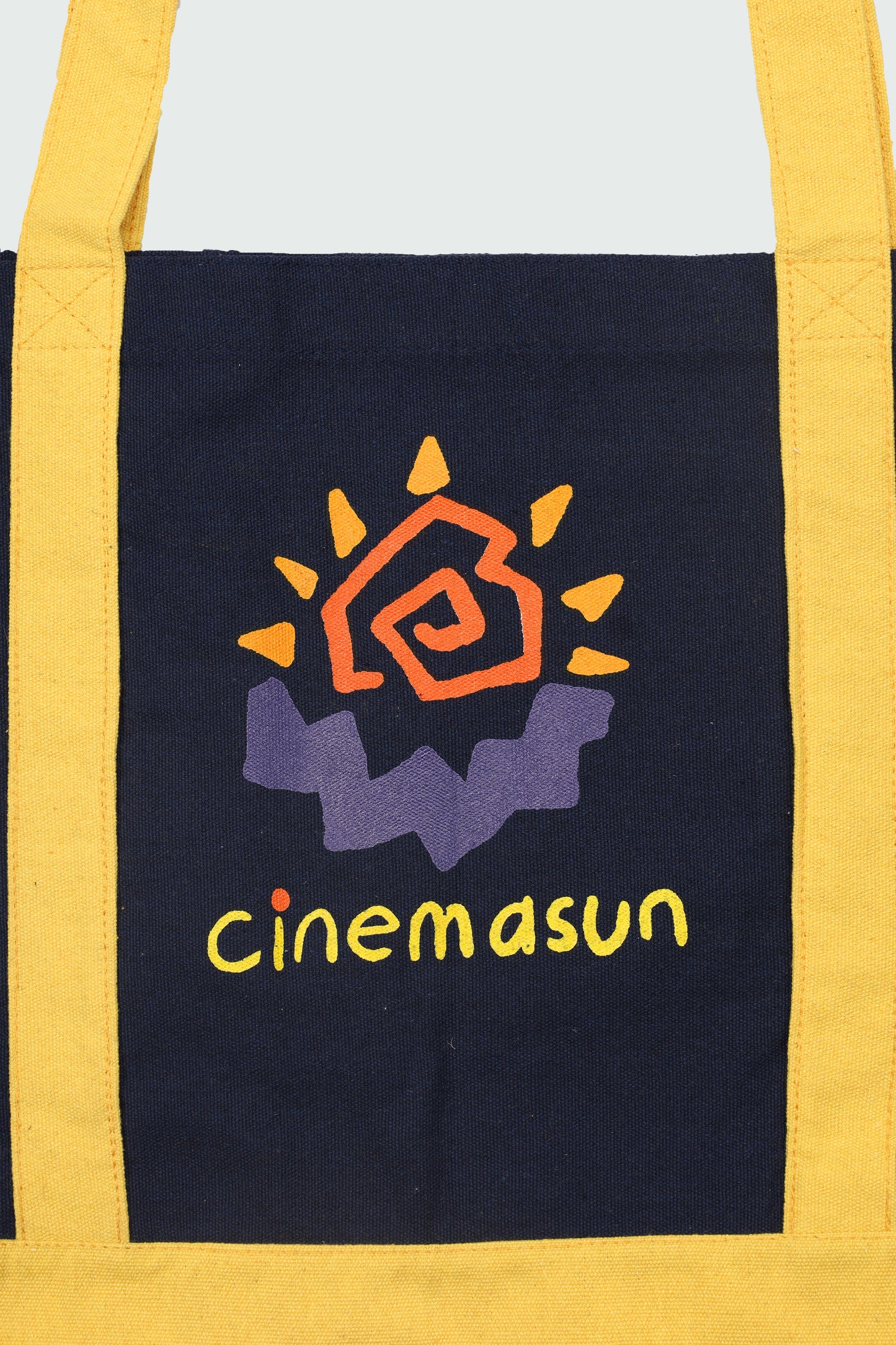 Classic Core Tote Bag - Navy & Canary