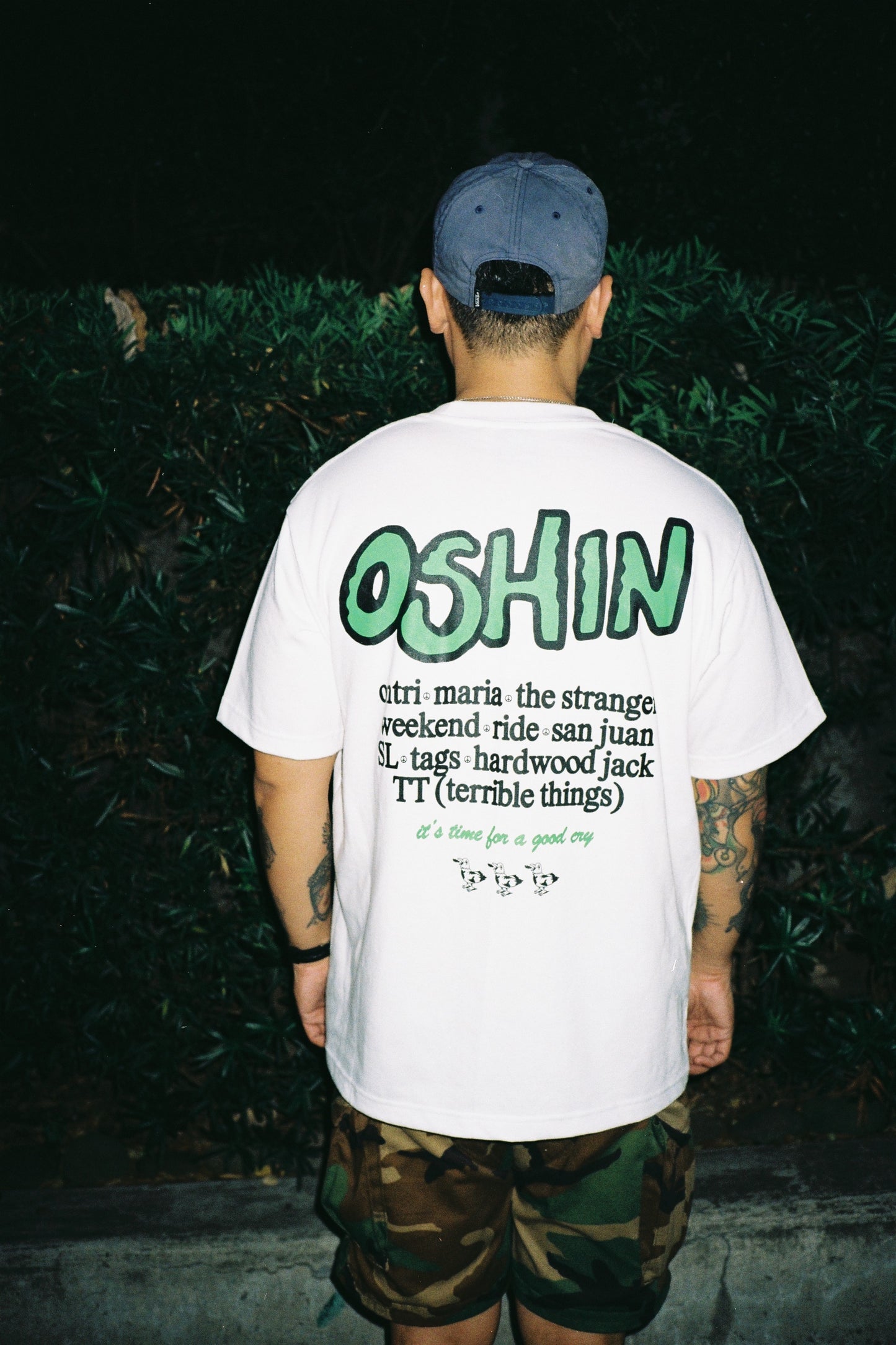 S/S White bird. Oshin Graphic Tee