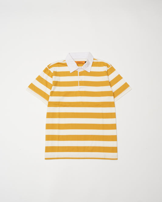 S/S Canary & White Rugger Polo