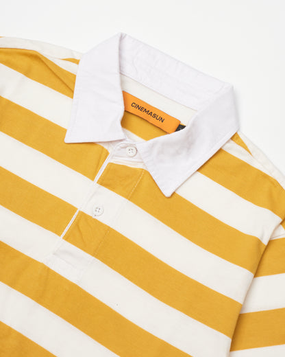 S/S Canary & White Rugger Polo