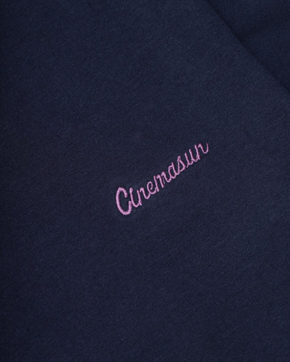 Script Logo Heavy Cotton Tee - Midnight Navy