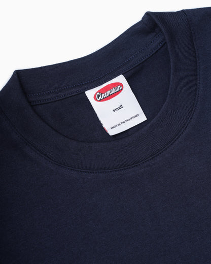 Script Logo Heavy Cotton Tee - Midnight Navy