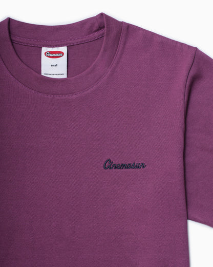Script Logo Heavy Cotton Tee - Hyacinth