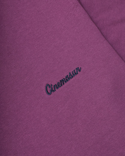 Script Logo Heavy Cotton Tee - Hyacinth