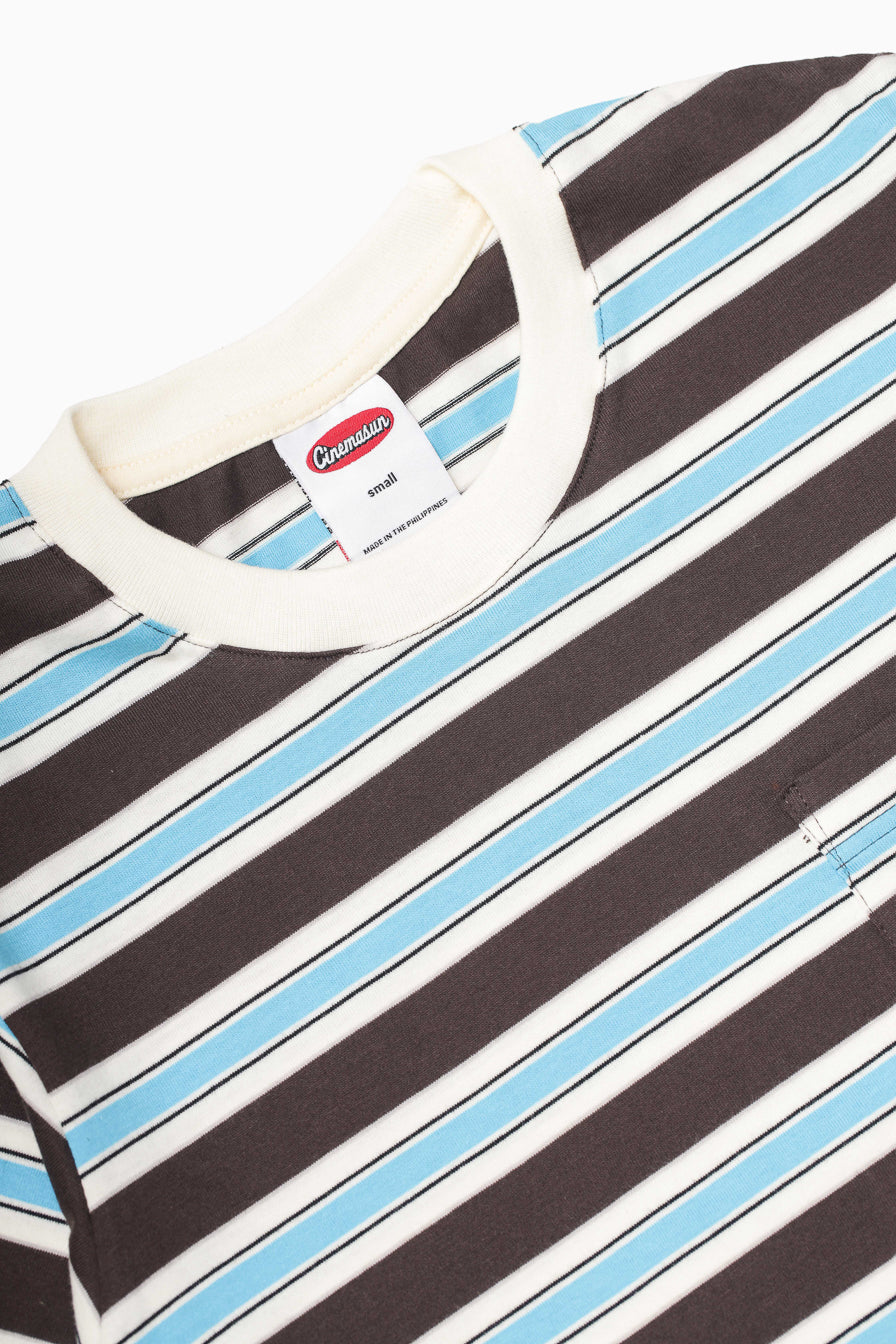 Pocket Stripes Jersey Tee - Sky