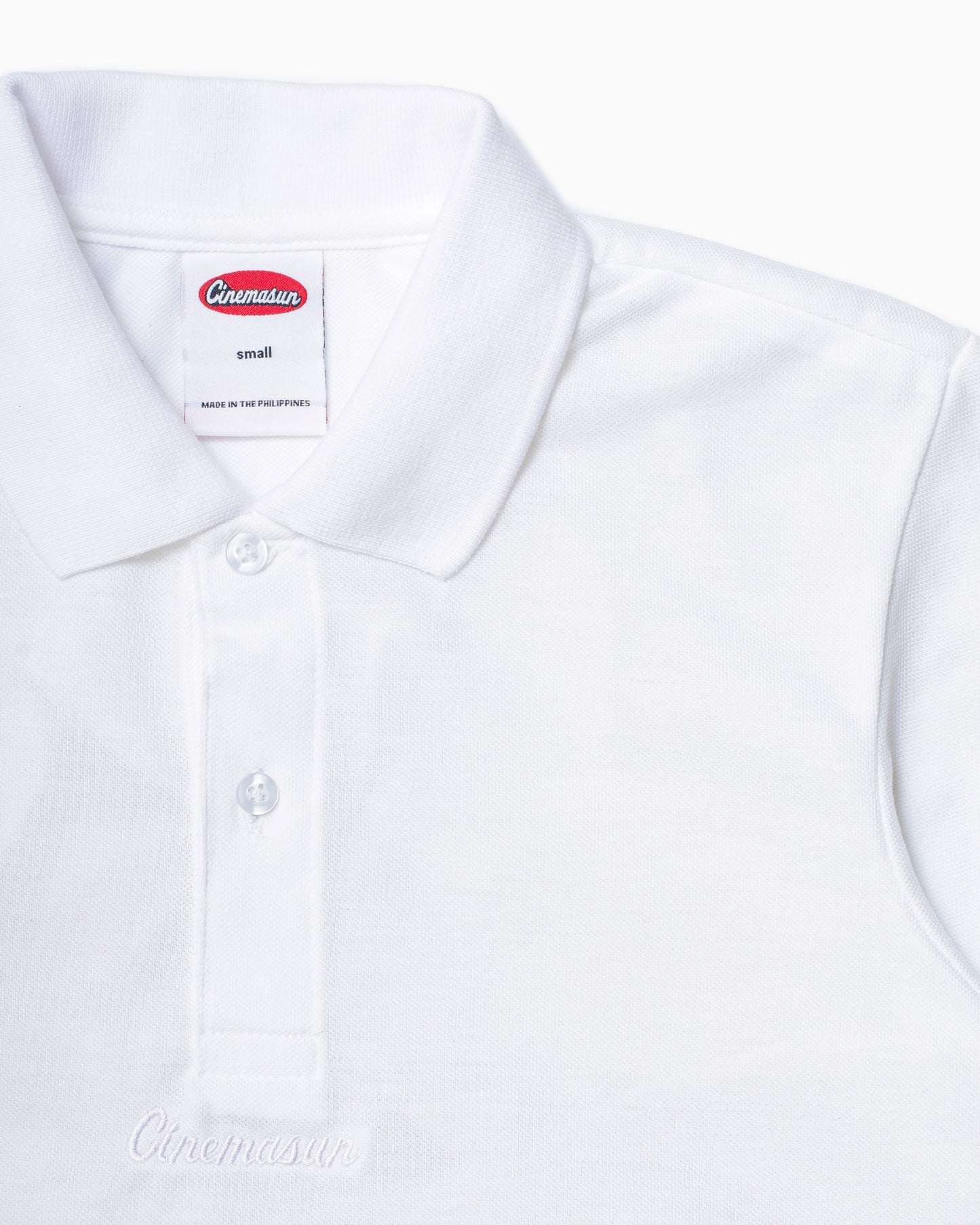 Script Icon Pique Polo Shirt - Ivory