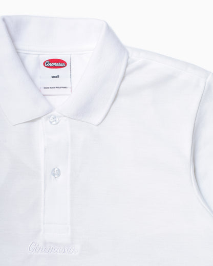 Script Icon Pique Polo Shirt - Ivory