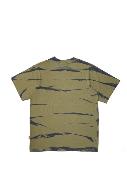 Cotton Tiger Stripes S/S Tee - Forest