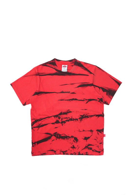 Cotton Tiger Stripes S/S Tee - Scarlet