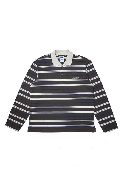 Script Logo Long Sleeves Polo - Carob