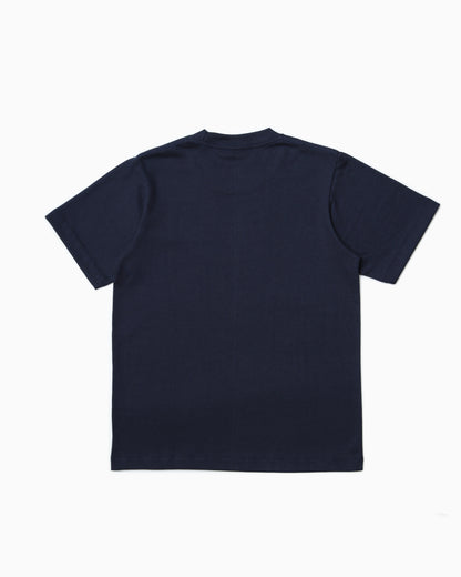 Script Logo Heavy Cotton Tee - Midnight Navy