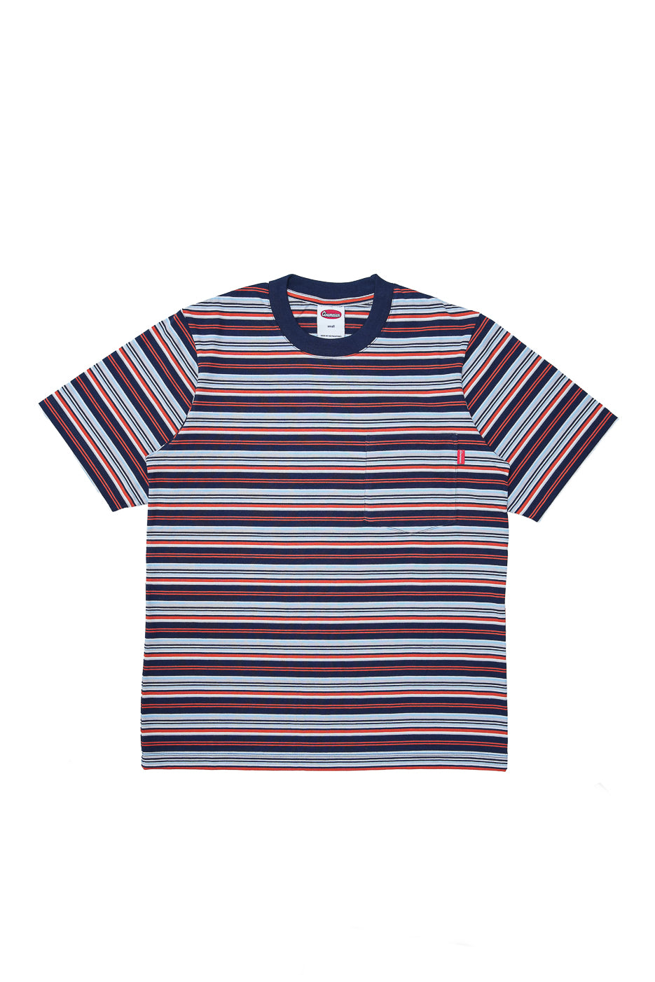Pocket Stripes Jersey Tee - Royal Blue