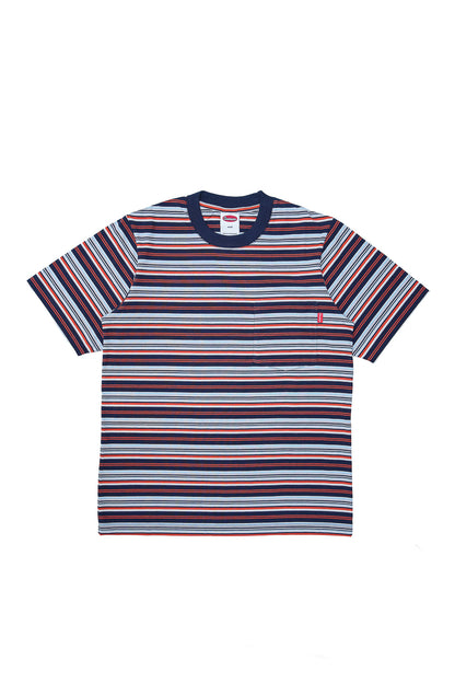 Pocket Stripes Jersey Tee - Royal Blue