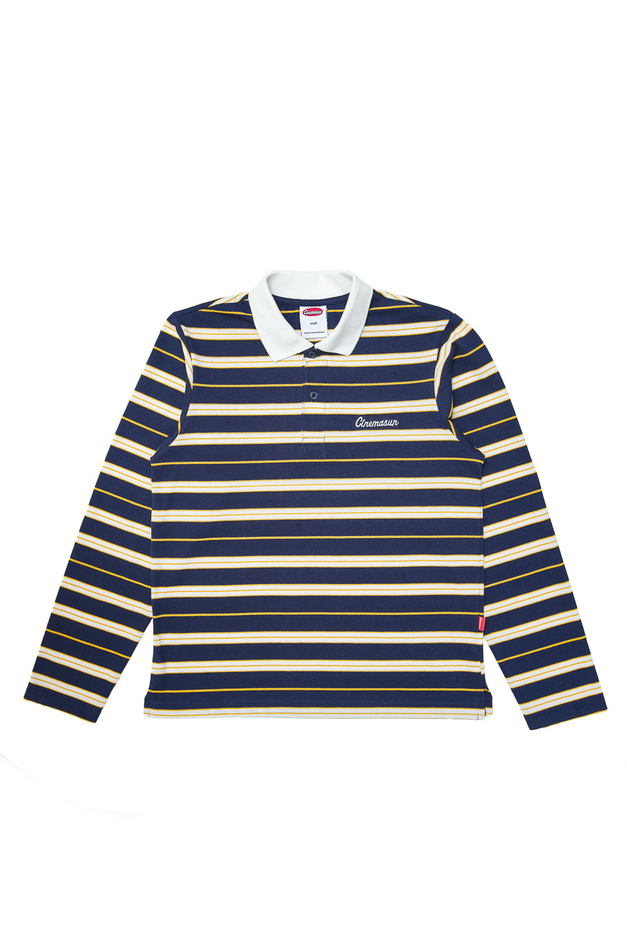 Script Logo Long Sleeves Polo - Royal Blue