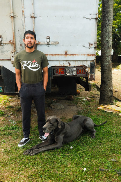 S/S Olive Kits Logo Tee