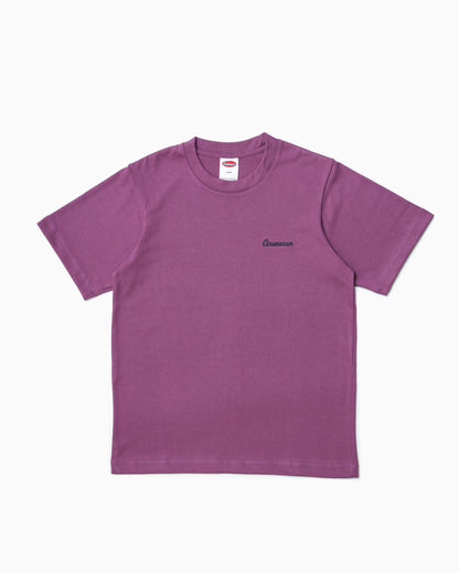Script Logo Heavy Cotton Tee - Hyacinth