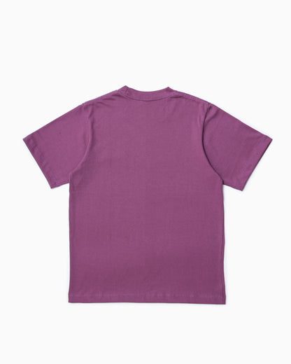 Script Logo Heavy Cotton Tee - Hyacinth