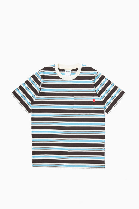 Pocket Stripes Jersey Tee - Sky