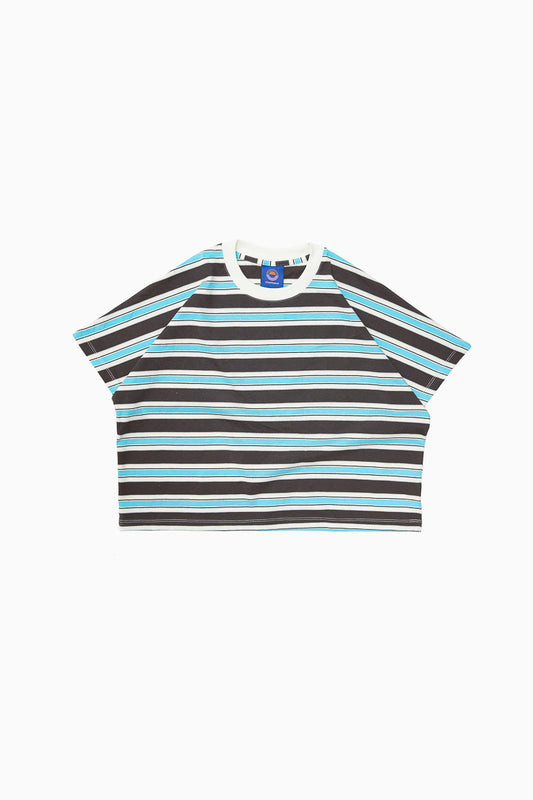 Cotton Stripes Baby Presko - Sky