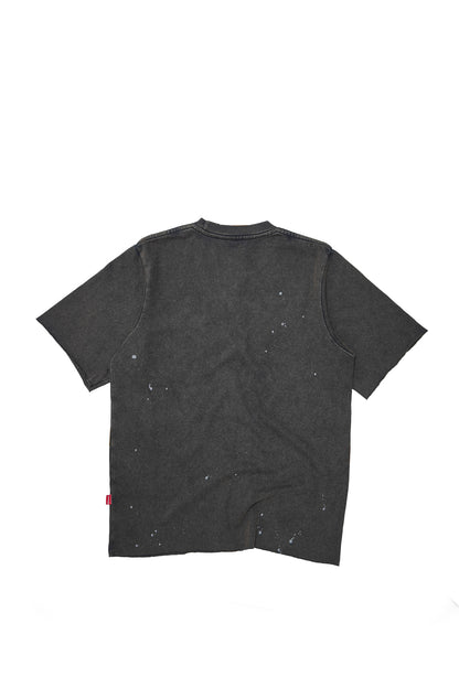 Distressed Heavy Jersey Tee - Black