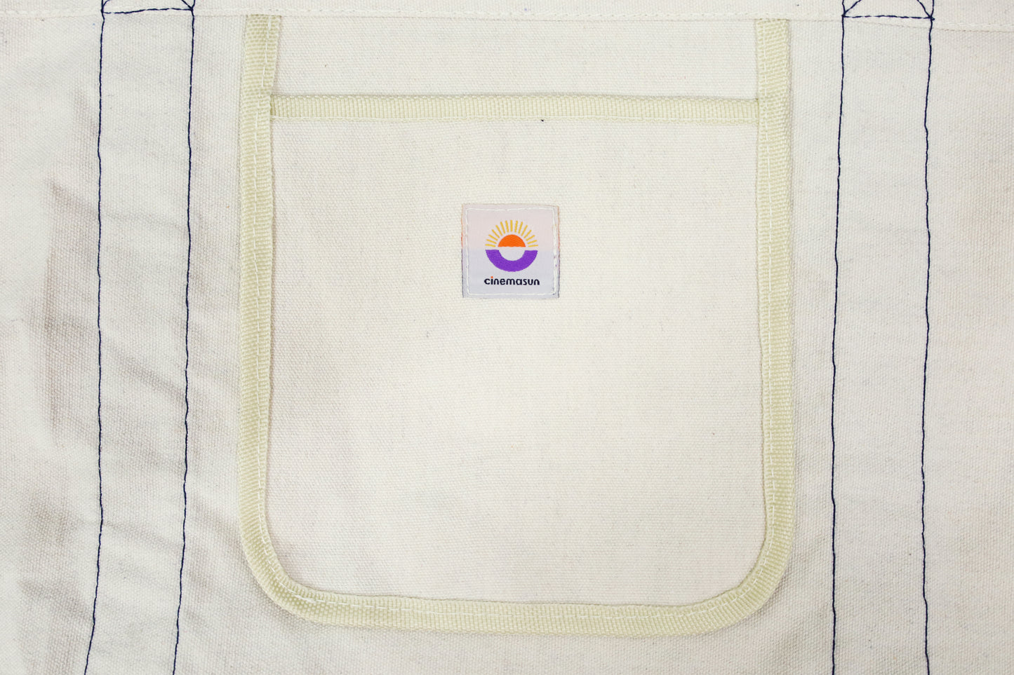 Classic Core Tote Bag - Beige & Navy