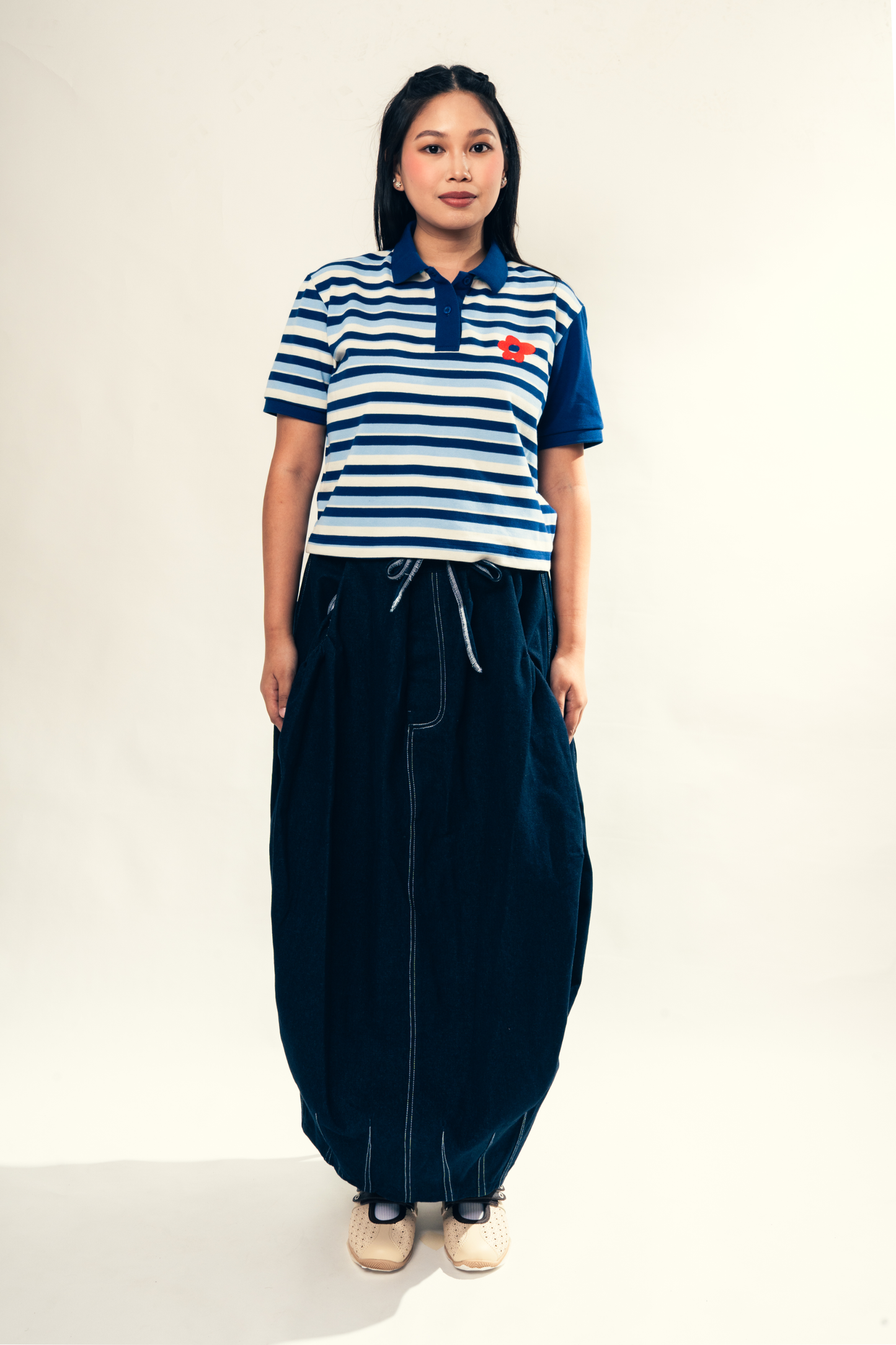 Ginataang Bilo-Bilue Cropped Polo