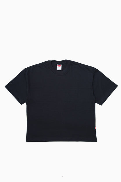 Tempo Heavy Jersey Cropped Tee - Black