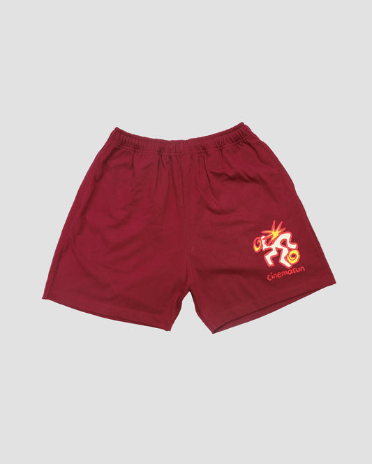 Tiny Man Heavy Jersey Shorts - Wine