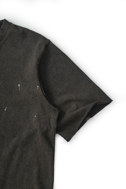 Distressed Heavy Jersey Tee - Black